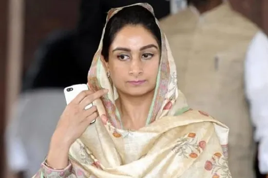 harsimrat kaur badal resigns from modi government to protest farm bills, union minister of food processing industries