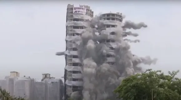 Noida Supertech Twin Towers Demolition