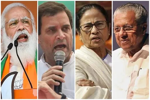 Exit Poll Results 2021 Highlights west bengal assam tamilnadu kerala BJP TMC left congress