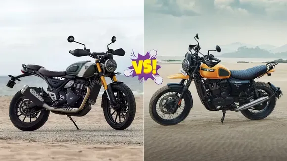 Triumph Scrambler 400 X vs Yezdi Scrambler comparison