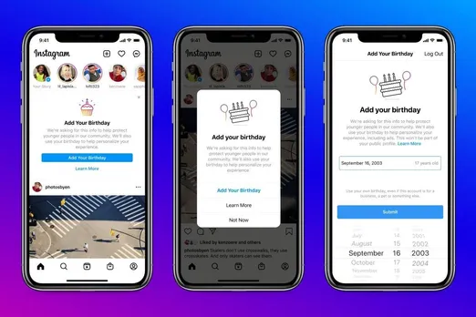 Instagram new update mandatory to fill your birthday