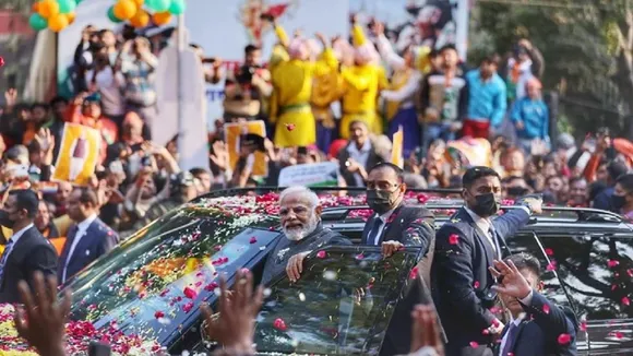 Narendra Modi Delhi Roadshow