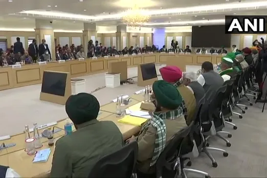 Farmers protest, 7th round of talks between protesting farmers unions and three central ministers got underway, farm laws, new agri laws