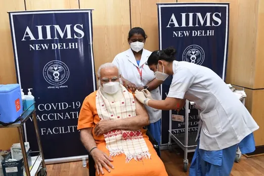 PM Modi takes second dose of COVID-19 vaccine at AIIMS and aiims routine opd suspended since today for four weeks