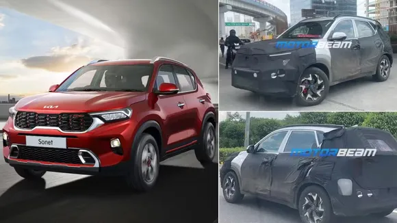 2024 Kia Sonet facelift spied