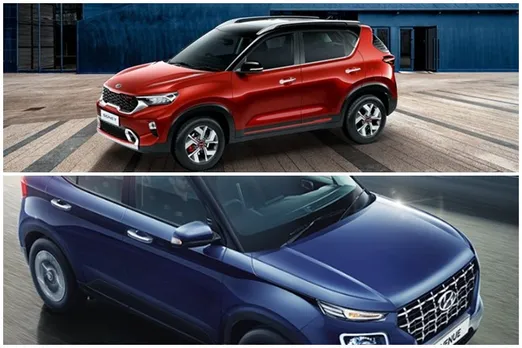 Kia Sonet Vs Hyundai Venue, who is more powerful and impressive in design, engine, features and connected features