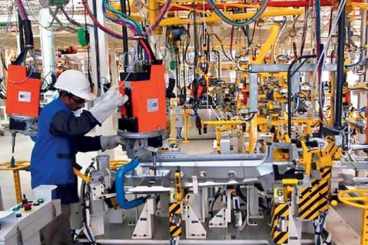 manufacturing PMI, manufacturing output, core industries