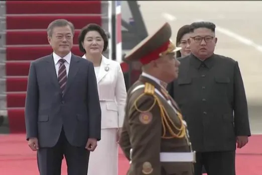 kim jong un meets moon jae, North Korea Top Leader kim jong un, South Korea moon jae