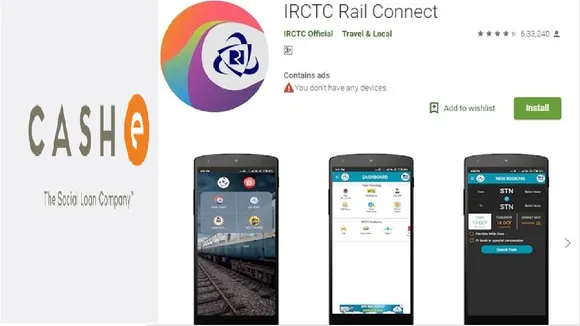 cashe irctc