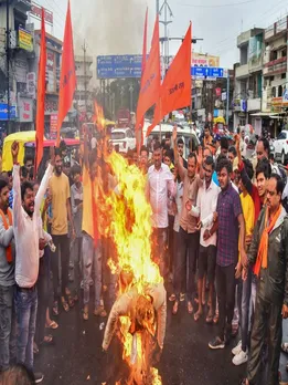 Protest over Nuh violence in Jabalpur