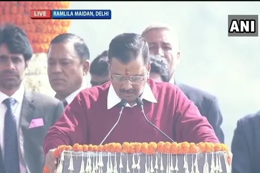 Delhi Chief Minister Arvind Kejriwal swearing in ceremony in ramlila maidan