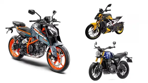 2024 KTM 390 Duke | TVS Apache RTR 310 | Triumph Speed 400