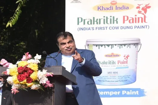 minister nitin gadkari launches khadi prakritik paint made of cow dung with cheap price know its benefits and other details