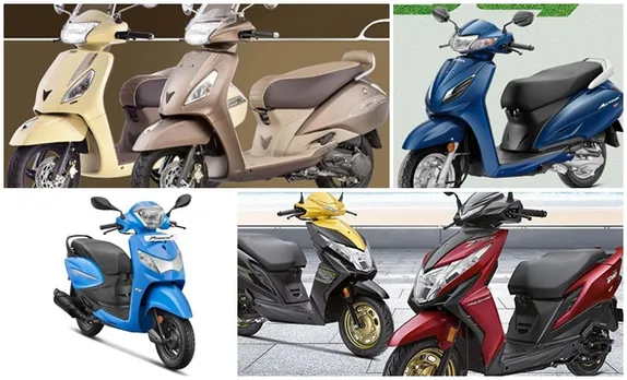 BSVI 110cc scooters you can buy in India under 68000 rupee, Honda Activa 6G, TVS Jupiter, Hero Pleasure Plus, Honda Dio