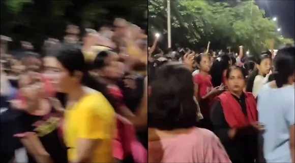 Massive protest in private university