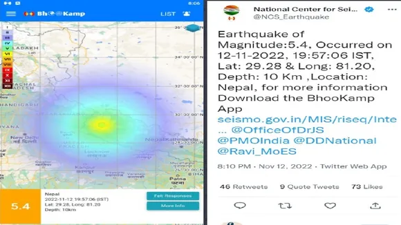 Earthquake, Nepal, Delhi-NCR, strong tremors, earthquake, magnitude 5.4, Richter scale,