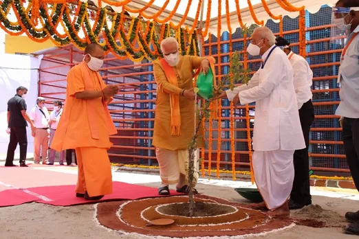 parijat tree, what is significance of parijat tree planted by PM narendra modi at ram janambhoomi ayodhya