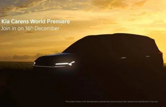Kia Carens officially teased: World Premiere in India on 16th December