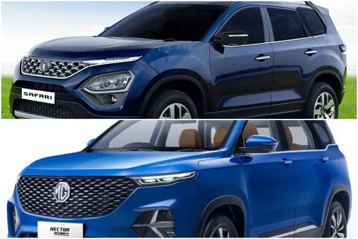 Tata Safari Vs MG Hector Plus, engine, power and features full comparison, 2021 tata safari features, new tata safari specifications, 2021 tata safari engine