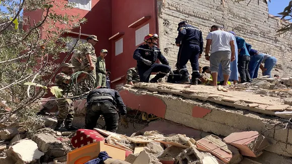 Aftermath of a powerful earthquake in Morocco
