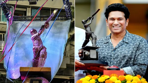 Sachin Tendulkar's statue unveiled at Wankhede Stadium