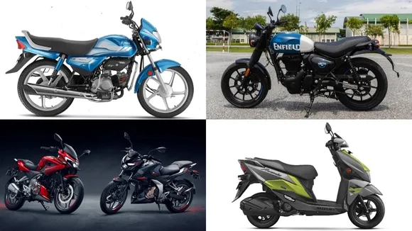 Top 5, best selling, two wheeler, brands, September, Hero, Honda, TVS, Bajaj, Royal Enfield,
