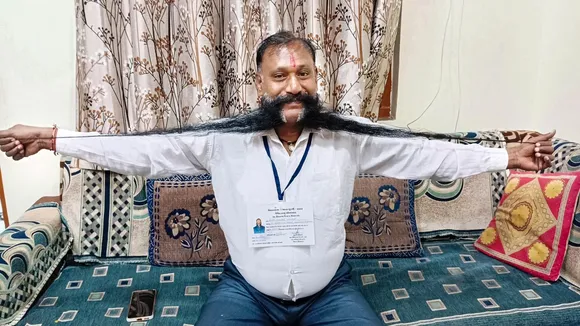 Moustache man' Maganbhai Solanki