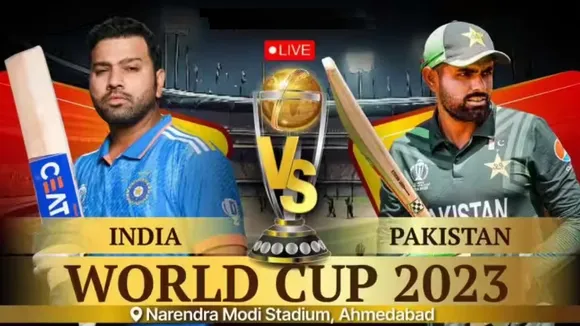 India vs Pakistan Live Score, ICC ODI World Cup 2023