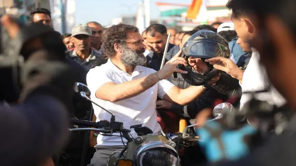 Rahul Gandhi Bike Drive