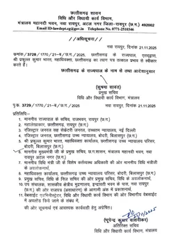 CG Advocate General Prafull Kumar Bharat Resigns