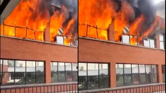 GGSIPU Auditorium fire