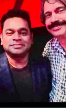 A R Rahman with sr journalist Chaitanya Padukone