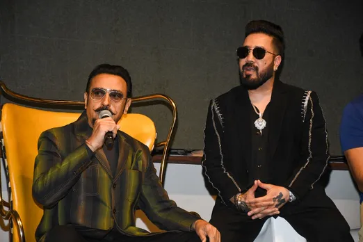 Gulshan Grover with Mika Singh