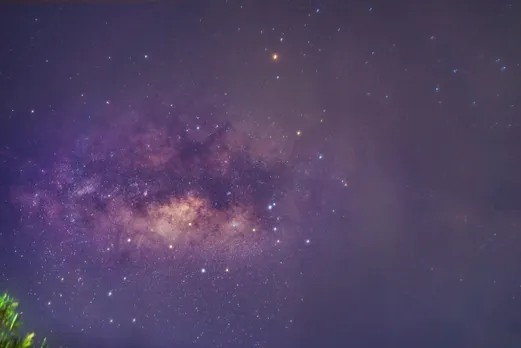Milky way galaxy from the south of Mahe, Seychelles