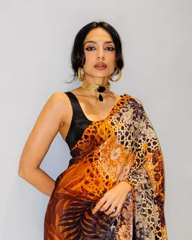 @sobhitad giving Safari Noir in the @valliyan  classic tourmaline choker and Greek hoops.Only av