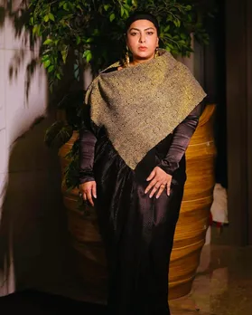 Last night at 25 Years of @lakmefashionwk in the most beautiful Sari from @raw_mango x @nikhildx