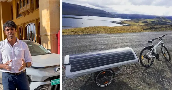 Sushil Reddy built a solar-powered e-cycle that earned him a Guiness World Record
