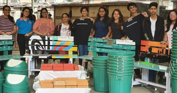 Through L&T’s association with Project Mumbai, over 500 tonnes of plastic waste have been recycled into benches, school desks, and public amenities