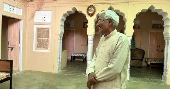 Sundaram Verma has grown over 60,000 trees in Rajasthan using just one litre of water per plant — a method he developed himself.