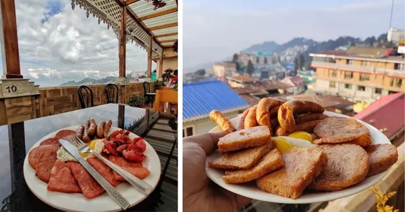 Keventer's in Darjeeling is famous for its English breakfast that includes sausages, ham, eggs