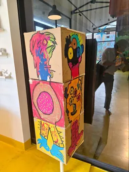 The Children’s Studio at the Museum of Goa — a vibrant space where young artists transform imagination into colour and form.