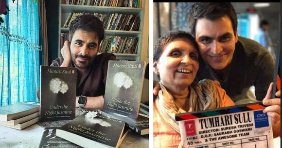 Manav Kaul, the actor, artist and writer, with his mother Maya Kaul.