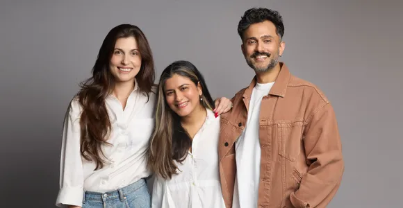 Founders of Simply Nam Hanna Strömgrem-Khan and Namrata Soni along with Bhaane's founder Anand Ahuja