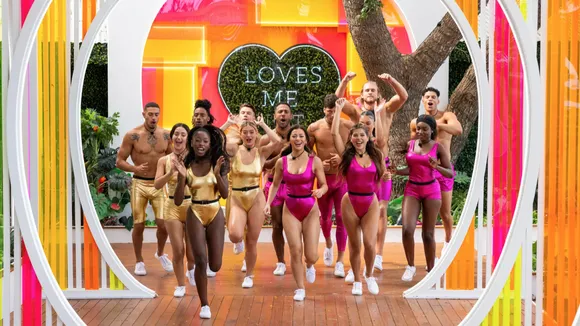 Contestants of Love Island, one of the more popular OTT reality shows in India, pose after completing a task, a format followed in reality TV culture in the US and UK and now, reality TV in India