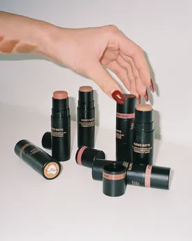 Cream blushed and cream highlight and contour sticks from Nudestix
