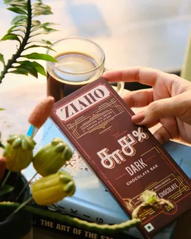 A bar of Ziaho artisanal chocolate in India, in a dark chocolate flavour to depict best dark chocolate brands in India and the rise of homegrown chocolate brands.