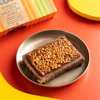 Bombay Sweet Shop's 3-Layer Chocolate Fudge as an example of how Indian chocolatiers are changing chocolate gifting in India