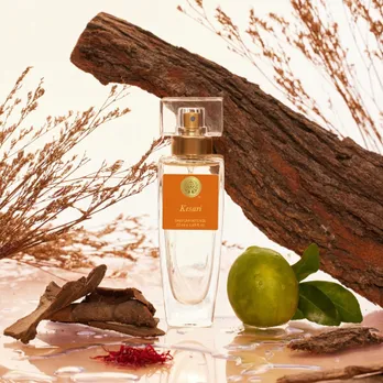A bottle of Keshri oud perfume from Forest Essentials