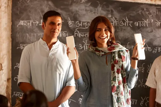 A still from the movie Padman, reflecting the period poverty in India