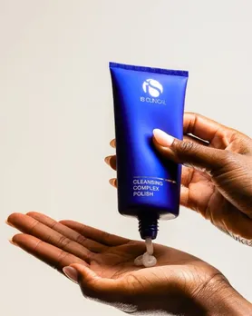 Best physical exfoliator for clinical results at home: Cleansing Complex Polish, iS Clinical